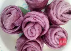 Illustration of how to make purple sweet potato and rose steamed buns 5