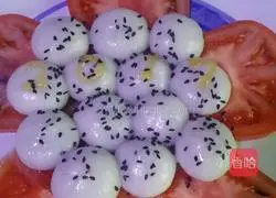 Illustration of how to make black sesame glutinous rice balls 13