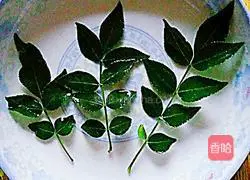 Illustration of how to make pepper leaf pancakes 1