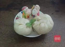 Water chestnuts and shrimps Illustration of how to make pork buns 19