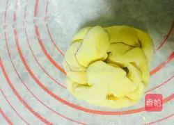 Illustration of how to make steamed buns with pumpkin and bean paste 7 