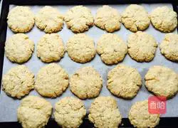 Illustration of how to make oatmeal and coconut shortbread 8