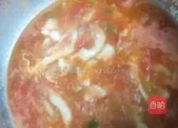 Illustration of how to make tomato and egg soup (pimple soup) 13