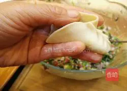 Illustration of how to wrap Liuye dumplings 17