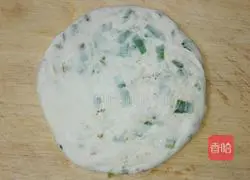 Illustration of how to make scallion pancakes 10