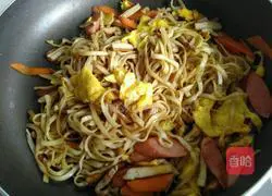 Illustration of how to make fried noodles 13