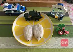 Illustration of how to make hedgehog dumplings 12