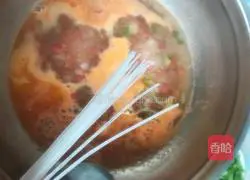 Illustration of how to make tomato and egg soup (pimple soup) 12