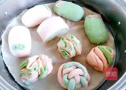 Couple Slippers Steamed Buns Illustration of how to do it 15