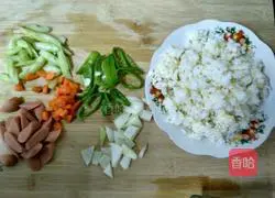 Illustration of how to make mixed fried rice 3
