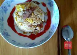 Super Simple Sausage and Egg Fried Rice Recipe Illustration 4
