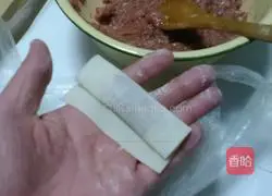 Illustration of how to make colorful wontons 3