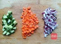 Illustration of making multigrain fried rice 3