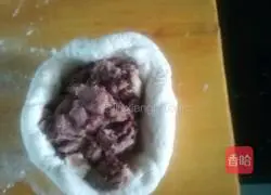 Illustration of how to make glutinous rice and bean paste cake 10