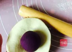 Illustration of how to make purple sweet potato buns 3