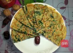 Illustration of how to make scallion egg pancake 8