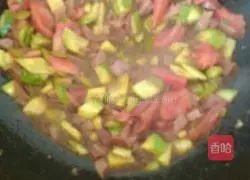 Illustration of how to make fruit and vegetable fried rice 5