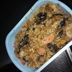 Sardines, Fungus, Ham Fried Rice