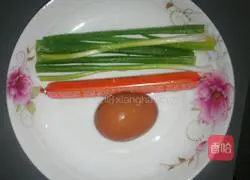 Illustration of how to make egg fried rice 1