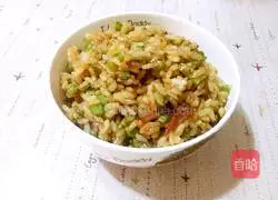 Illustration of how to make cowpea bacon soy sauce fried rice 8