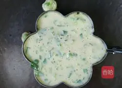 Milk Celery Egg Pancake Recipe Illustration 6