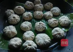 Illustration of how to make three-color radish buns 8