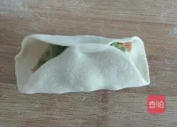 Illustration of how to make pork and beans stuffed dumplings 17