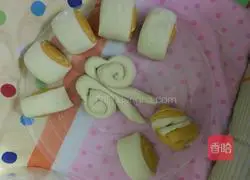 Illustration of how to make pumpkin pattern steamed buns 14