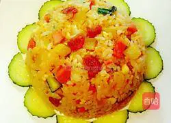 Illustration of how to make fancy egg fried rice 8