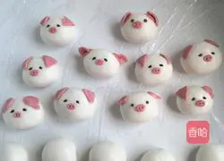 Illustration of how to make cartoon pig dumplings 13