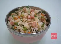 Colorful Fried Rice Recipe Illustration 9