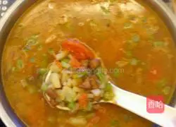 Noodle stew (potato and beans) recipe illustration 8