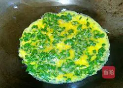 Illustration of how to make spinach and egg pancakes 14