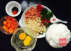 Cumin Egg Fried Rice Recipe Illustration 1