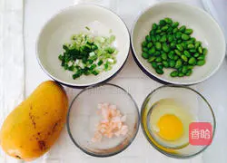 Fruit Fried Rice - Mango Recipe Illustration 1