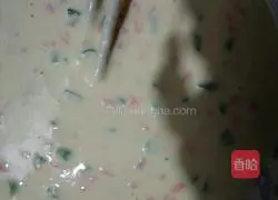 Illustration of making cornmeal cake 3