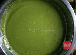 For spinach juice egg pancakes Practice illustration 3