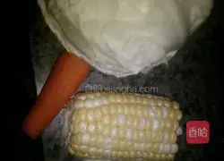 Illustration of how to make mixed vegetable fried rice 1