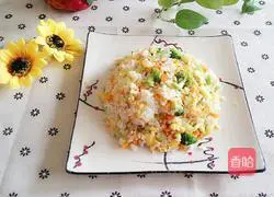 Colored Egg Fried Rice Recipe Illustration 13