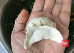 Illustration of how to make pork and leek dumplings 13