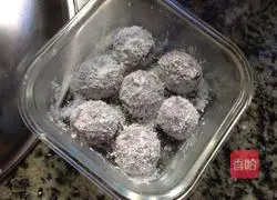 Illustration of how to make purple sweet potato and glutinous rice cake (new style glutinous rice balls) 3