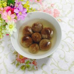 Chocolate bean paste glutinous rice balls