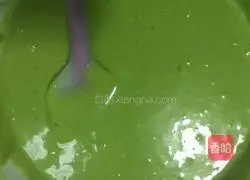 Illustration of how to make green waffles 3