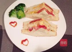 Illustration of how to make a sandwich 3