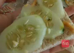 Illustration of how to make a simple deluxe sandwich 11