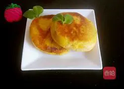 Illustration of how to make bean paste pumpkin cake 13