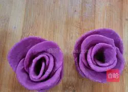Illustration of how to make purple sweet potato and rose steamed buns 6