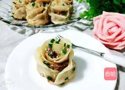 Illustration of how to make rose dumplings 17