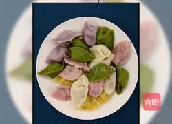 Colored dumplings Illustration of how to do it 12