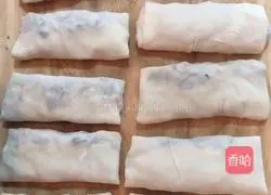 Illustration of how to make minced pork and three shredded spring cakes (mix the noodles yourself) 10